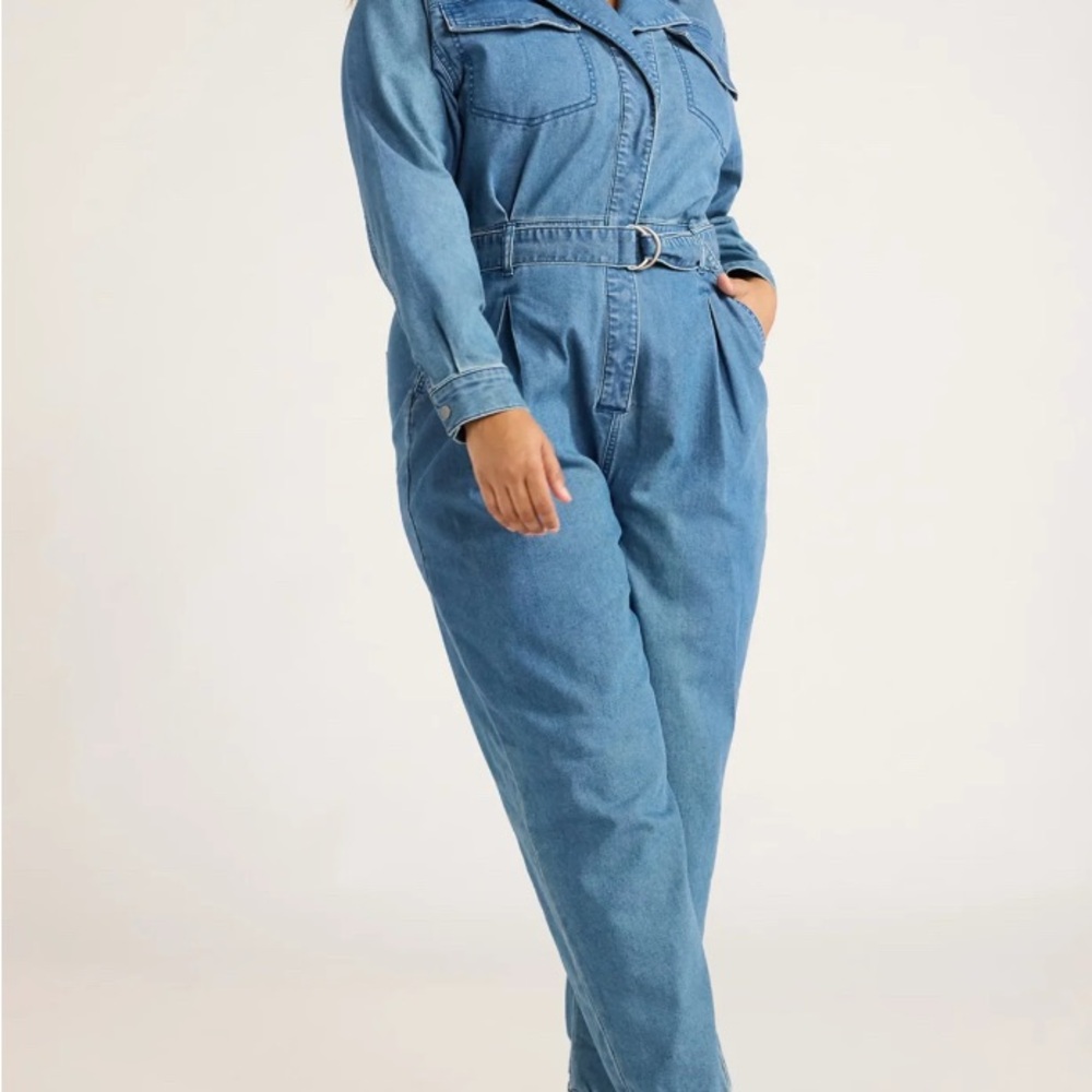 Sofia by Sofia Vergara Blue Denim Overalls